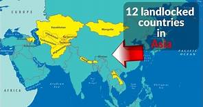 What is the only landlocked country in Asia?