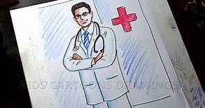 How to Draw Doctor Color Drawing Easy way