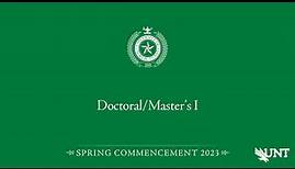 Doctoral/Masters I | UNT Commencement Spring 2023