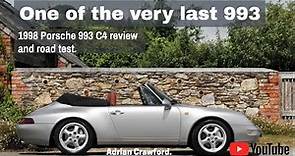 Test Drive and review 1998 Porsche 993 Carrera 4 cabriolet 'the last of the last'.