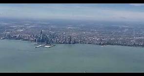 Landing at O'hare International Airport Chicago