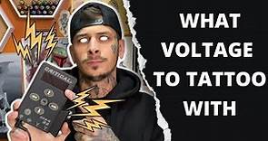 What Voltage To Set (Tattoo Machine)