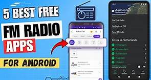 5 Best Free FM Radio Apps For Android 🔥 ✅ | Online, Offline FM Radio App