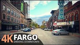 Fargo 4K60fps - Driving Small City - North Dakota, USA