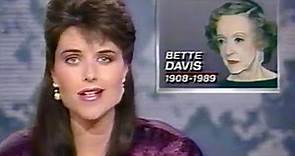 The passing of Bette Davis--October 1989