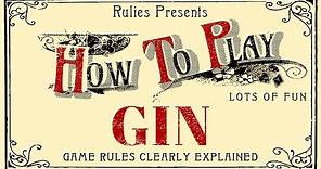 How to play GIN Rummy (two players)