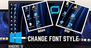 Windows 10: How To Change Font Style! [Default System Font]