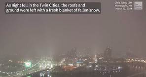 Watch Minneapolis Disappear Behind Bands Of Arriving Snow