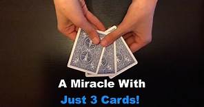 3 Cards: AMAZING SIMPLE Card Trick Revealed!