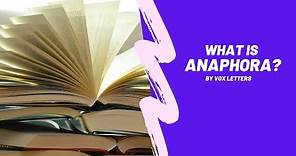 What is Anaphora? Definition & Examples of Anaphora