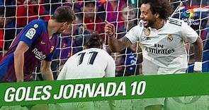 Todos los goles de la Jornada 10 de LaLiga Santander 2018/2019
