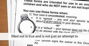 Filling Out Divorce Papers For Dummies