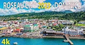 Roseau City , Dominica 4K By Drone 2023