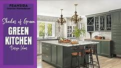 GREEN KITCHEN CABINET DESIGN IDEAS - Sage Olive Green kitchen cabinets ideas