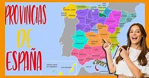✅✅✅ PROVINCIAS, comunidades y capitales de ESPAÑA ✅✅✅ Mapa político de España