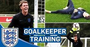 Lightning Reflexes and Claiming Crosses! | Goalkeeper Training | England U21