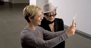 Yoko Ono at Serpentine Gallery, London with Miranda Sawyer on BBC TV's The Culture Show
