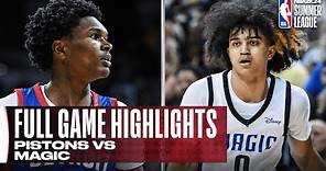 PISTONS vs MAGIC | NBA SUMMER LEAGUE | FULL GAME HIGHLIGHTS