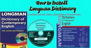 How to Install Longman Dictionary of Contemporary English 2017