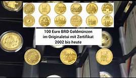 100 Euro Goldmünzen der Bundesrepublik