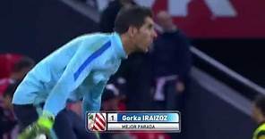Gorka Iraizoz realiza la mejor parada de la Jornada 05 frente al Real Madrid