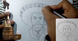 ¿Cómo dibujar a EMILIANO ZAPATA? | How to draw EMILIANO ZAPATA? |