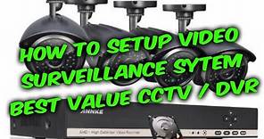 How to setup video surveillance CCTV DVR system guide, Annke 8ch camera DVR review