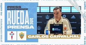 Rueda de prensa de Carlos Carvalhal en la previa del #CeltaAlmería