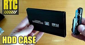 Internal to External Hard Drive Enclosure Case for 2.5 Sata Laptop HDD with USB 3.0