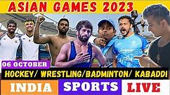 🔴Gold Medal Events : Asian Games 2023 | Archery : GOLD MEDAL MATCH : Wrestling, Badminton