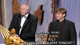 Elton John and Tim Rice Win Original Song: 1995 Oscars