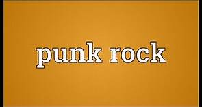 Punk rock Meaning