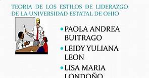 PPT - TEORIA DE LOS ESTILOS DE LIDERAZGO DE LA UNIVERSIDAD ESTATAL DE OHIO PowerPoint Presentation - ID:782613