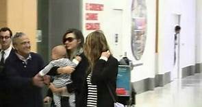 Miranda Kerr arriving in Sydney with baby son Flynn Bloom