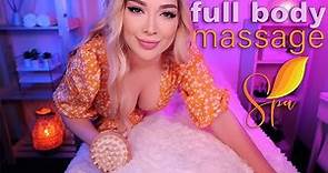 ASMR FULL BODY MASSAGE ❤︎ Realistic and Relaxing Spa, Personal Attention, Relaxing Music