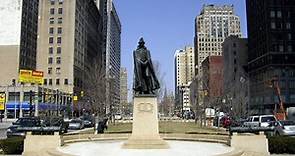 Statue of General Alexander Macomb in Detroit, USA