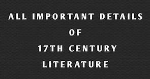 Important details of 17th century literature