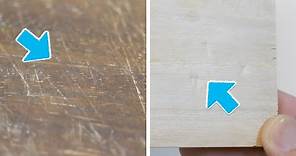 木地板、木傢俱有刮痕、撞凹痕怎麼辦？5個方法，把木材刮痕和下陷凹痕修復還原！