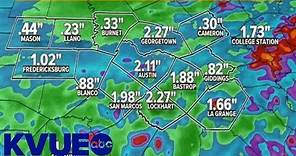 Live Austin radar: Rain falling across Central Texas 4/25 | KVUE