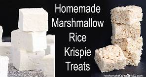 Homemade Marshmallow Rice Krispie Treats
