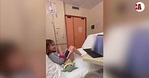 La emoción de la hija de Di María: Vio la exhibición de su padre ingresada en el hospital