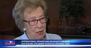 International speaker, Holocaust survivor Eva Schloss discusses speaking tour