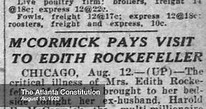 McCormick Pays Visit to Edith Rockefeller