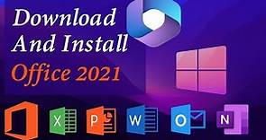 Download and install Original Office Professional 2021 for free | Step by Step Guide