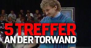 Legendär – Rudi Völler trifft 5 Mal an der Torwand | Aktuelles Sportstudio 1985