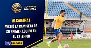 #TigoSportsNoticias🚨 Algarañaz vistió la camiseta de su primer equipo en el exterior. Hoy entrenó con el Sporting Club Ismaily. #TigoSportsBolivia⚽