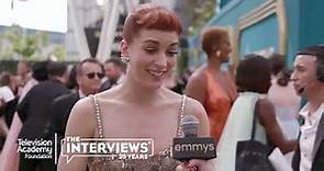 Britt Lower ("Severance") on the 2022 Primetime Emmys Red Carpet - TelevisionAcademy.com/Interviews