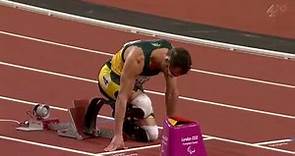Oscar Pistorius wins the T44 400m final - London 2012 Paralympics
