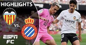 Valencia vs. Espanyol | LaLiga Highlights | ESPN FC