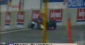 Mark Blundell crashes at 1996 Rio CART race